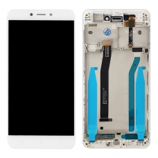 Pantalla completa con marco para Xiaomi Redmi 4X blanca original