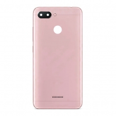 Tapa trasera con lente para Xiaomi Redmi 6 rosa
