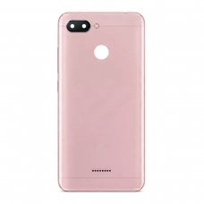 Tapa trasera con lente para Xiaomi Redmi 6 rosa