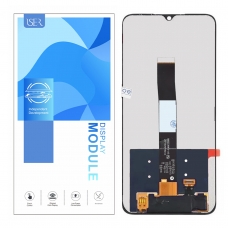 ISER Pantalla completa para Xiaomi Redmi 9A/9C/9AT/10A negra Calidad Premium