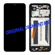 Pantalla completa con marco para Xiaomi Redmi A5 5G negra original desmontaje