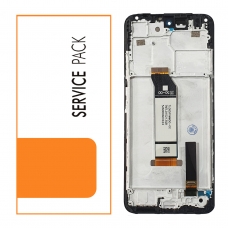 Pantalla completa con marco para Xiaomi Pocophone M3 Pro 5G M2103K19PG/Redmi Note 10 5G negra original China