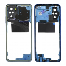 Chasis trasero azul para Xiaomi Redmi Note 10 4G
