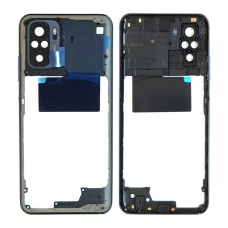 Chasis trasero negro para Xiaomi Redmi Note 10 4G
