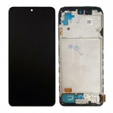 Pantalla completa con marco para Xiaomi Redmi Note 10 4G/10S/Poco M5s 2022 NF negra original