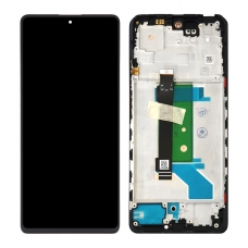 Pantalla completa con marco para Xiaomi Redmi Note 12 Pro Plus 5G negra original
