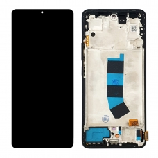 Pantalla completa con marco para Xiaomi Redmi Note 13 4G negra OLED