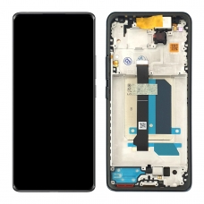 Pantalla completa con marco para Xiaomi Redmi Note 14 Pro Plus 5G negra original nueva