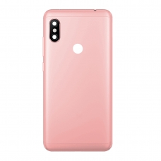 Tapa trasera rosa con lente para Xiaomi Redmi Note 6 pro
