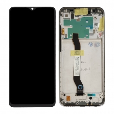 Pantalla completa con marco para Xiaomi Redmi Note 8 2019 M1908C3JH/Redmi Note 8 2021 M1908C3JGG negra original 