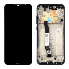 Pantalla completa con marco para Xiaomi Redmi Note 8T negra original desmontaje