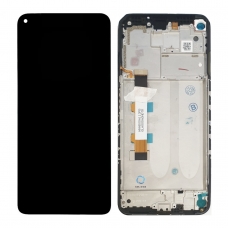 Pantalla completa con marco para Xiaomi Redmi Note 9T negra original 