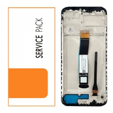 Pantalla completa con marco para Xiaomi Redmi 10C negra original China