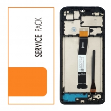 Pantalla completa con marco para Xiaomi Redmi 12C negra original China