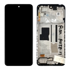 Pantalla completa con marco para Xiaomi Redmi Note 11 2201117TG negra original reparada(Versión Global)