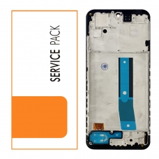 Pantalla completa con marco para Xiaomi Redmi Note 11 4G 2201117TG negra OLED(SP)