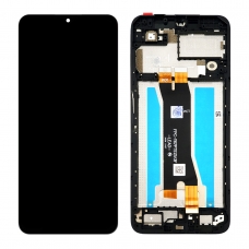 Pantalla completa con marco para ZTE Blade A35/A55 negra