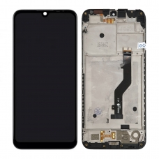 Pantalla completa con marco para ZTE A7 2019 negra