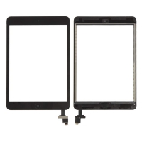 Pantalla táctil con IC y botón home para iPad mini A1432/A1454/A1455/iPad mini 2 A1489/A1490/A1491 negra